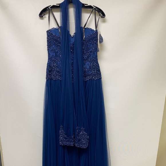 Montage by MonCheri beaded bodice strapless tulle gown - Picture 7 of 10